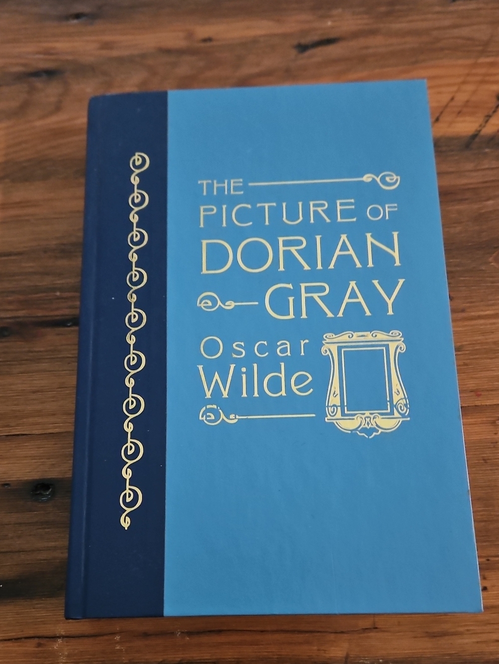 The Picture of Dorian Gray Decorative Wall Art - Blue & Gold Oscar Wilde